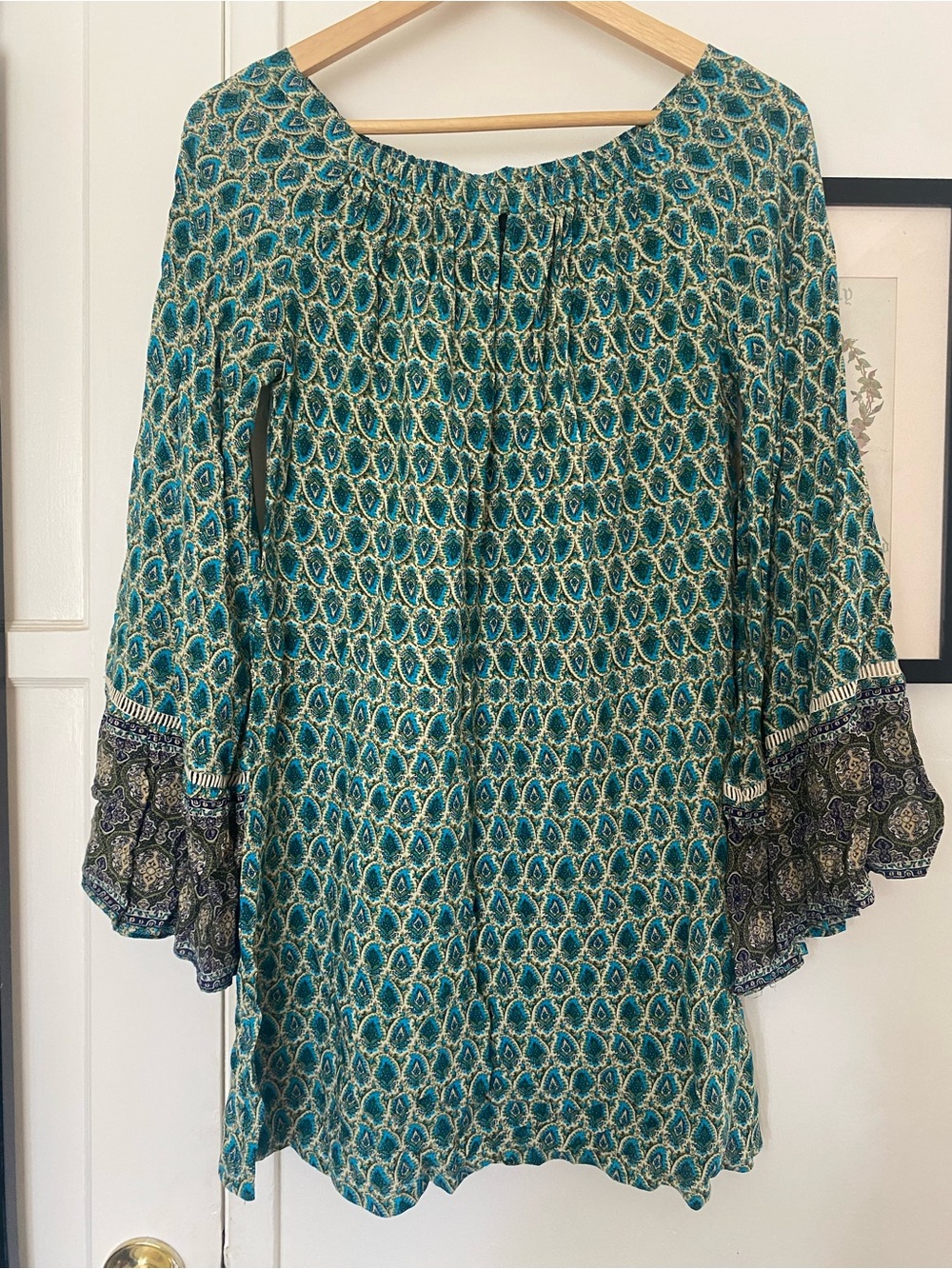 Boutique Boho bell sleeve dress